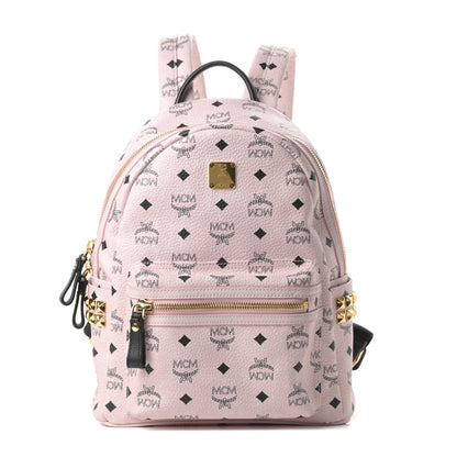 MCM Visetos Small Side Stud Stark Backpack Light Pink 1 of 13