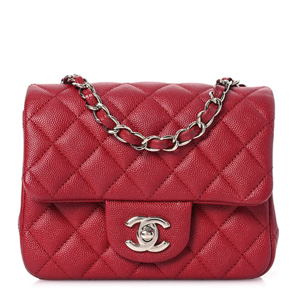 Chanel Caviar Quilted Mini Square Flap Red 1 of 13
