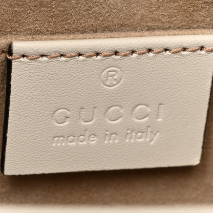 Gucci Calfskin Mini Sylvie Top Handle Bag White 6 of 13