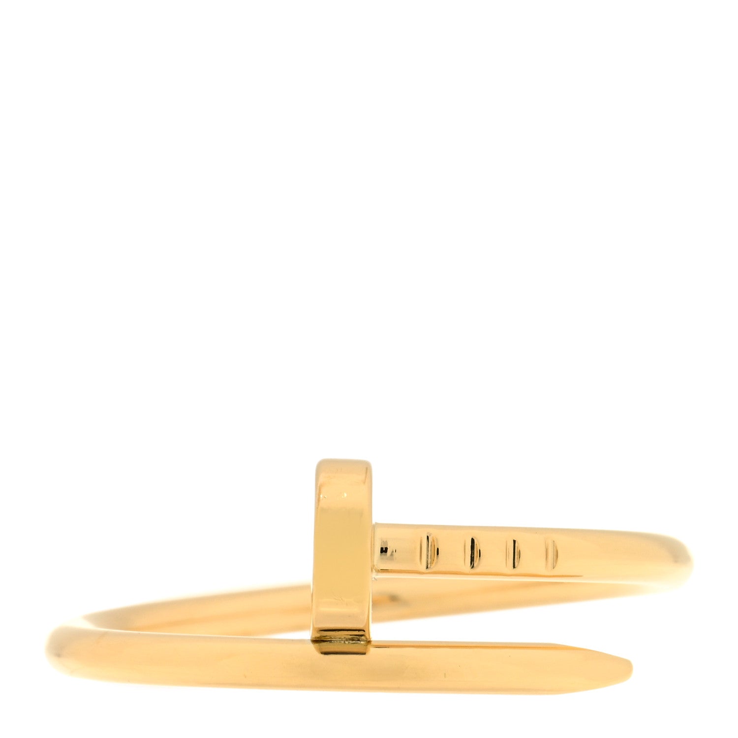 Cartier 18K Yellow Gold Small Juste Un Clou Ring 56 7.5 1 of 5