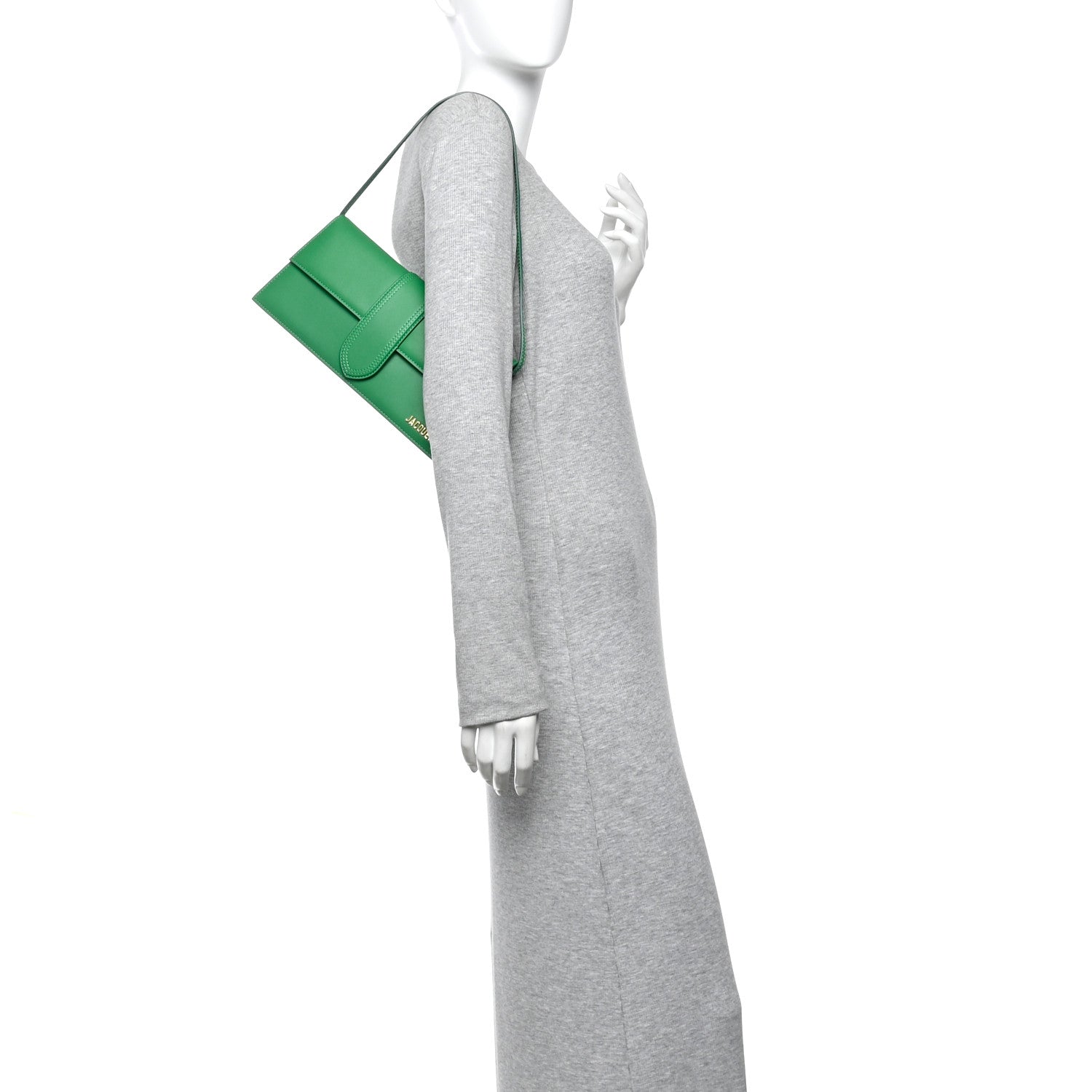 Jacquemus Smooth Calfskin Le Bambino Long Green 2 of 9