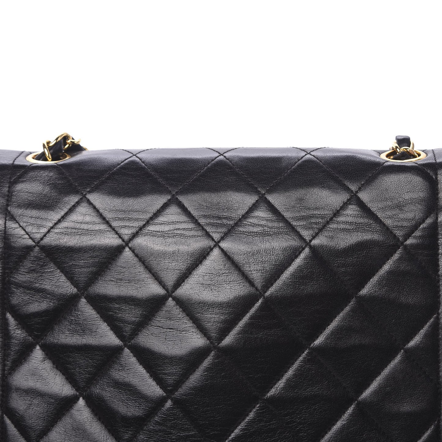 Lambskin Quilted Small Single Flap Black