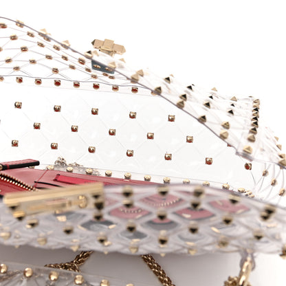 Valentino Garavani PVC Medium Rockstud Spike Shoulder Bag 5 of 9