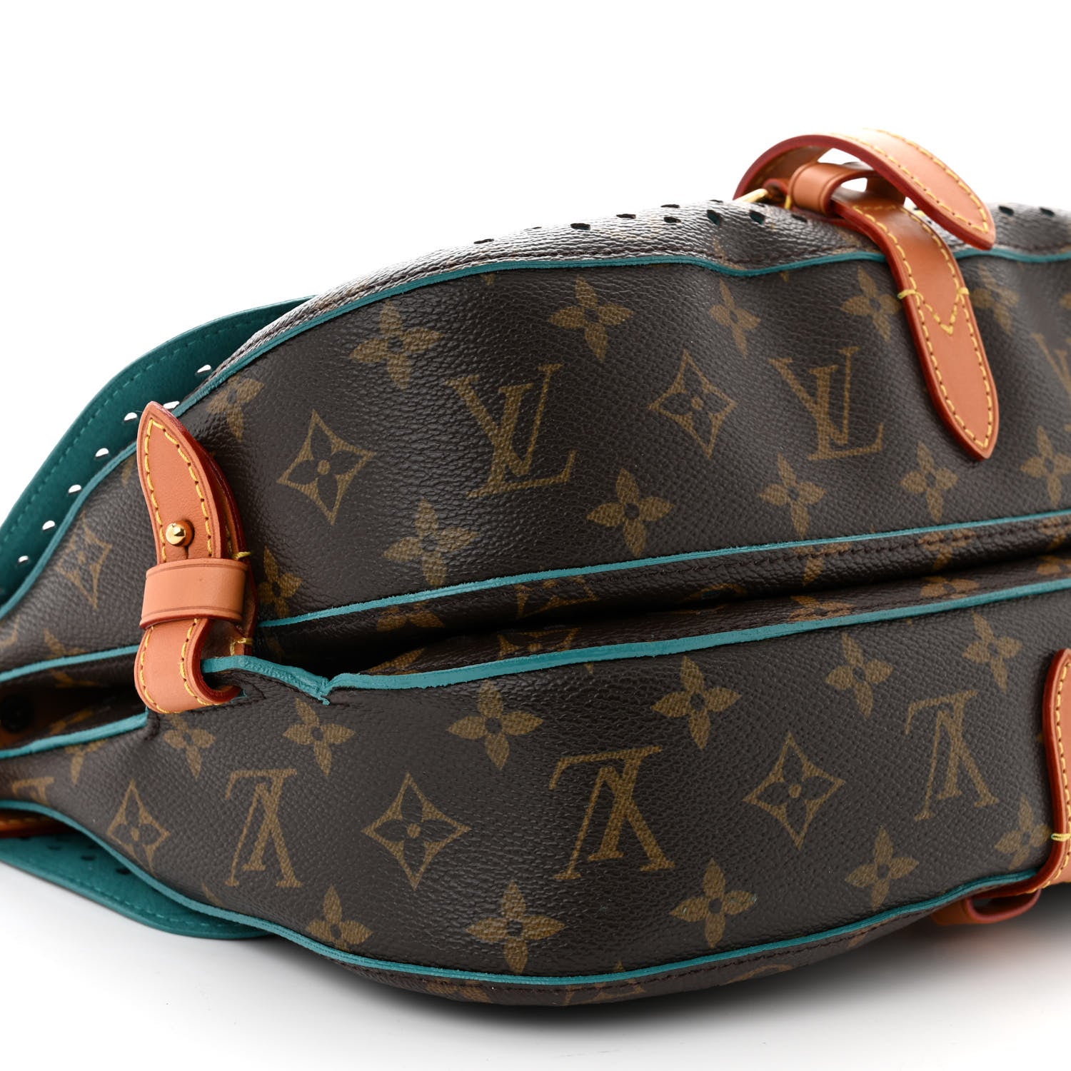 Louis Vuitton Monogram SC Flore Saumur Teal 9 of 10