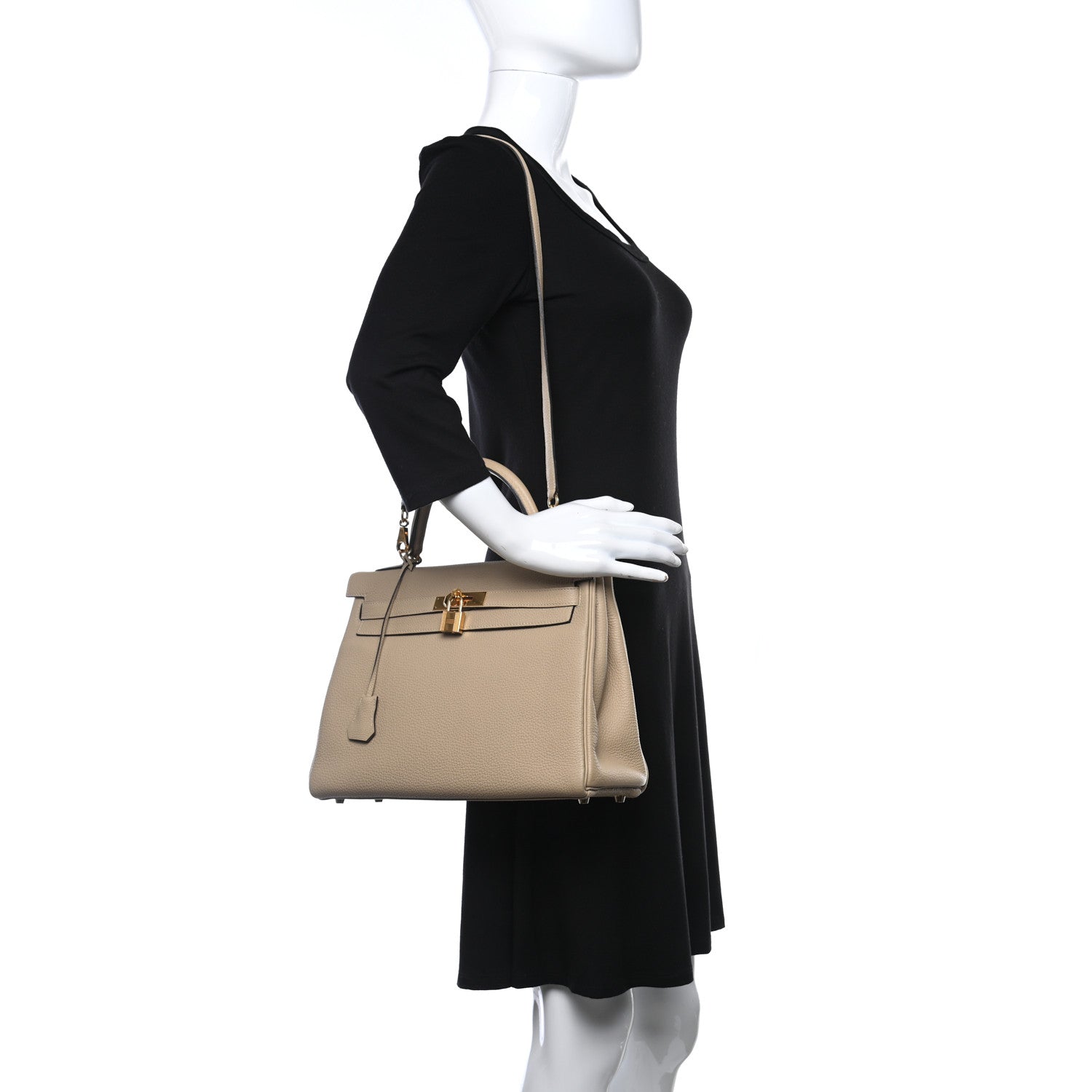 Hermes Togo Kelly Retourne 32 Trench 2 of 11