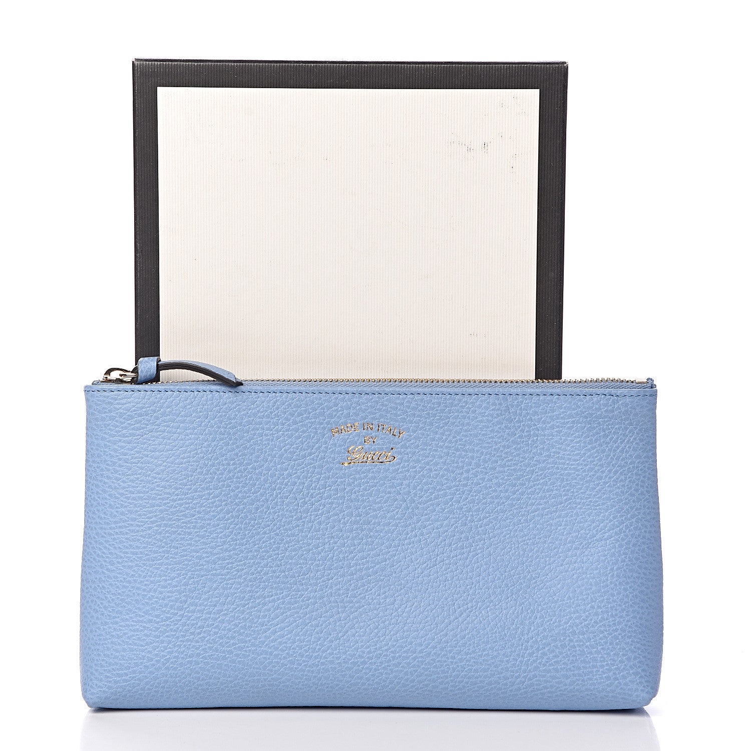 Gucci Dollar Calfskin Large Swing Pouch Mineral Blue 10 of 10