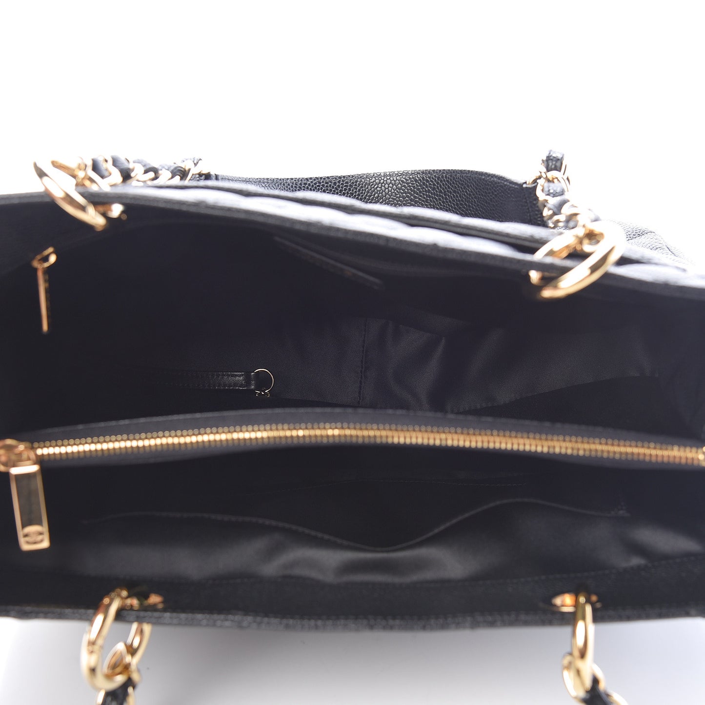 Caviar Quilted Grand Shopping Tote GST Black