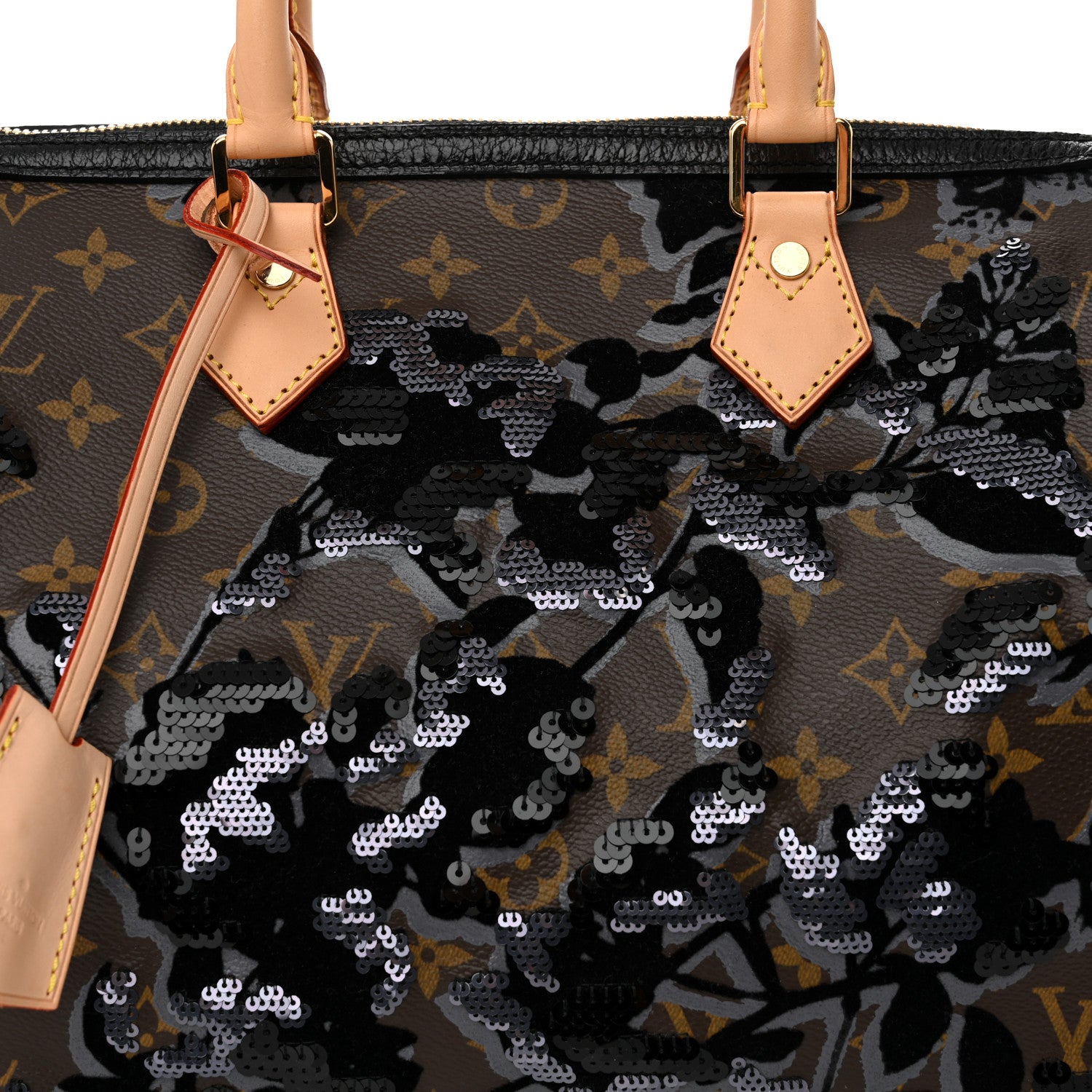 Louis Vuitton Monogram Fleur De Jais Sequins Speedy 30 8 of 10
