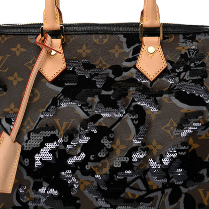 Louis Vuitton Monogram Fleur De Jais Sequins Speedy 30 8 of 10