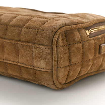 Saint Laurent Suede Calfskin Mini Quilted Monogram Camera Bag Golden Leaf 10 of 10