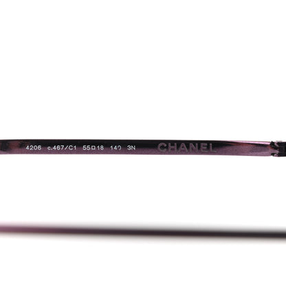 Chanel Round Spring Sunglasses 4206 Purple 5 of 8