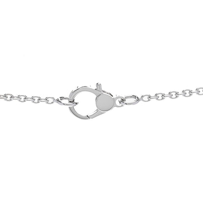 Hermes 18K White Gold Diamond Finesse Pendant Necklace 4 of 6
