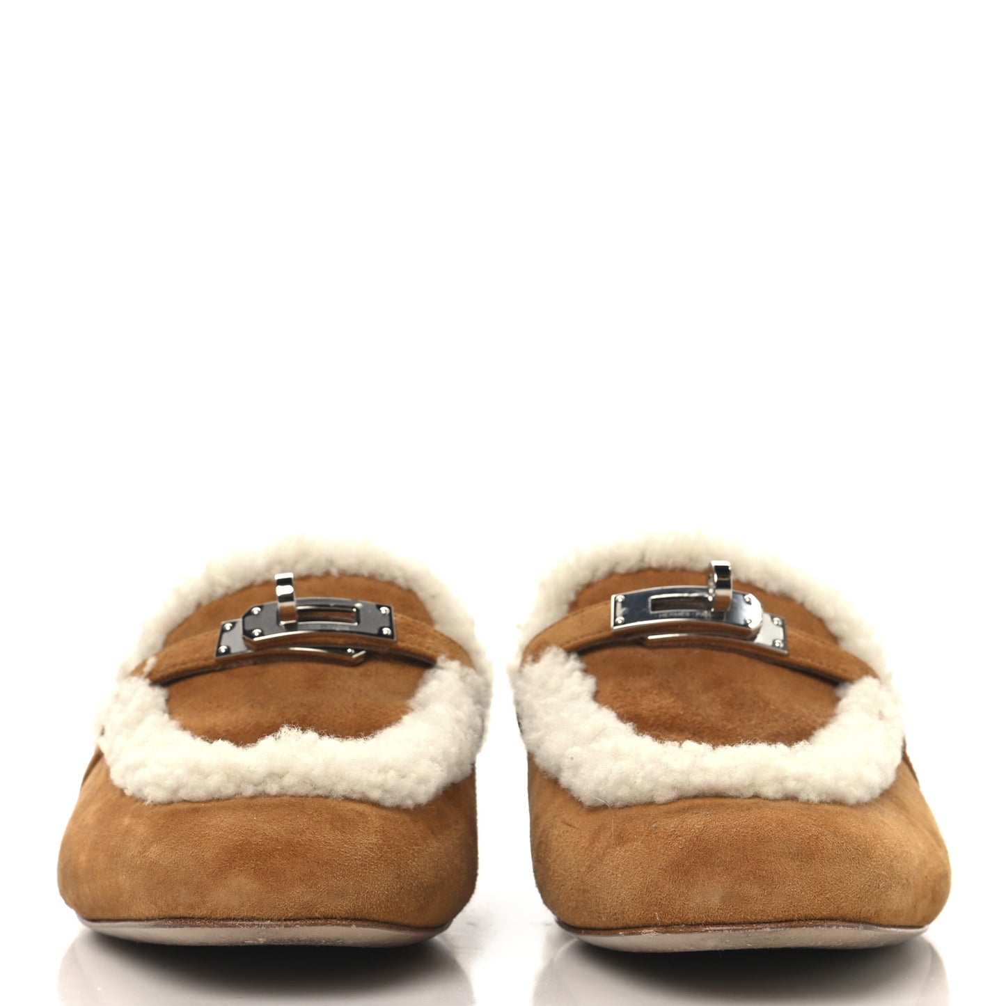 Suede Goatskin Woolskin Womens Oz Mules 38 Naturel