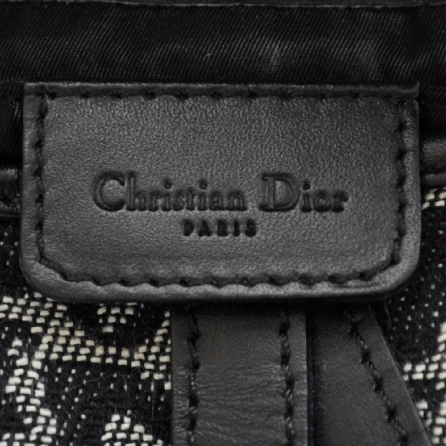 Monogram Saddle Bag Black