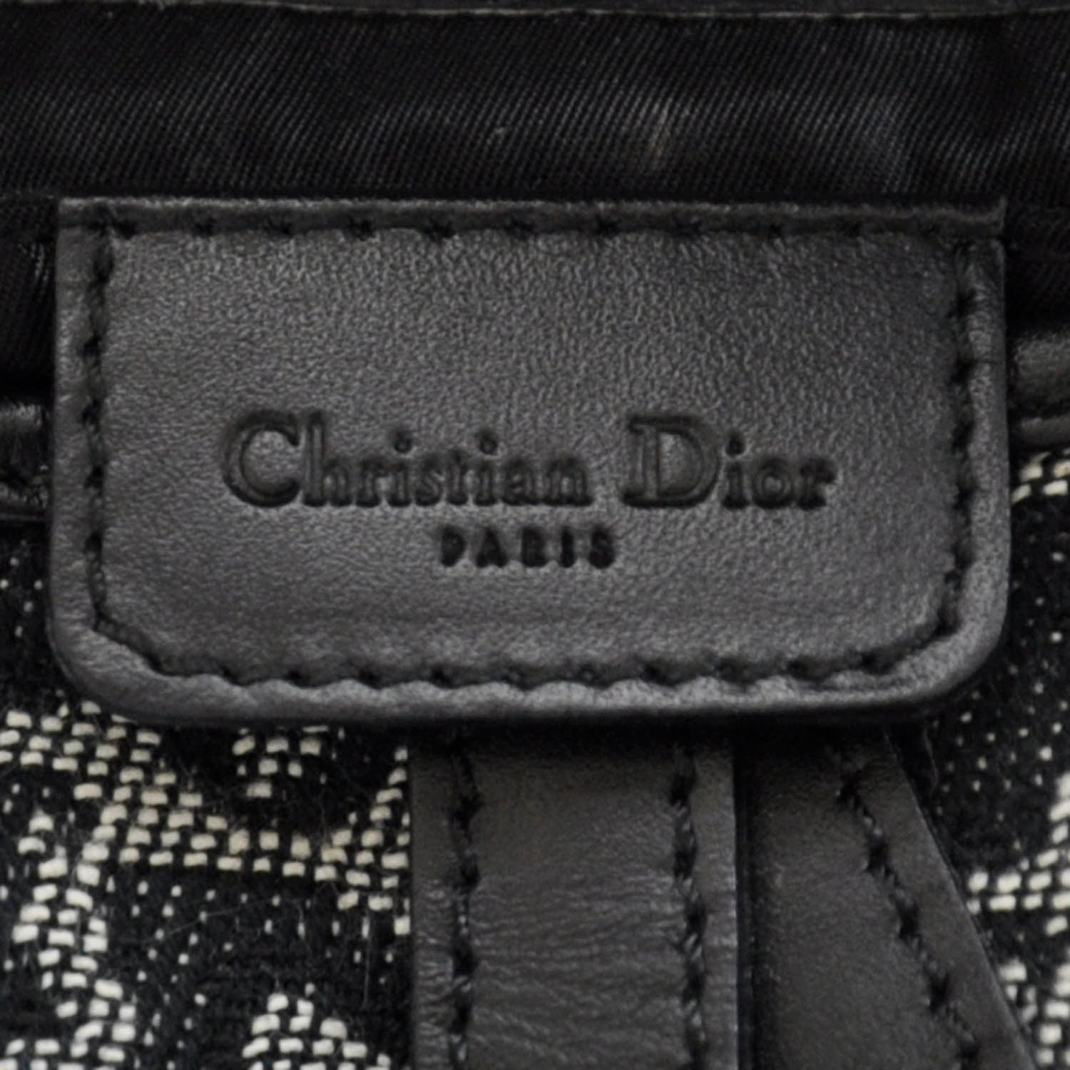 Christian Dior Monogram Saddle Bag Black 11 of 13