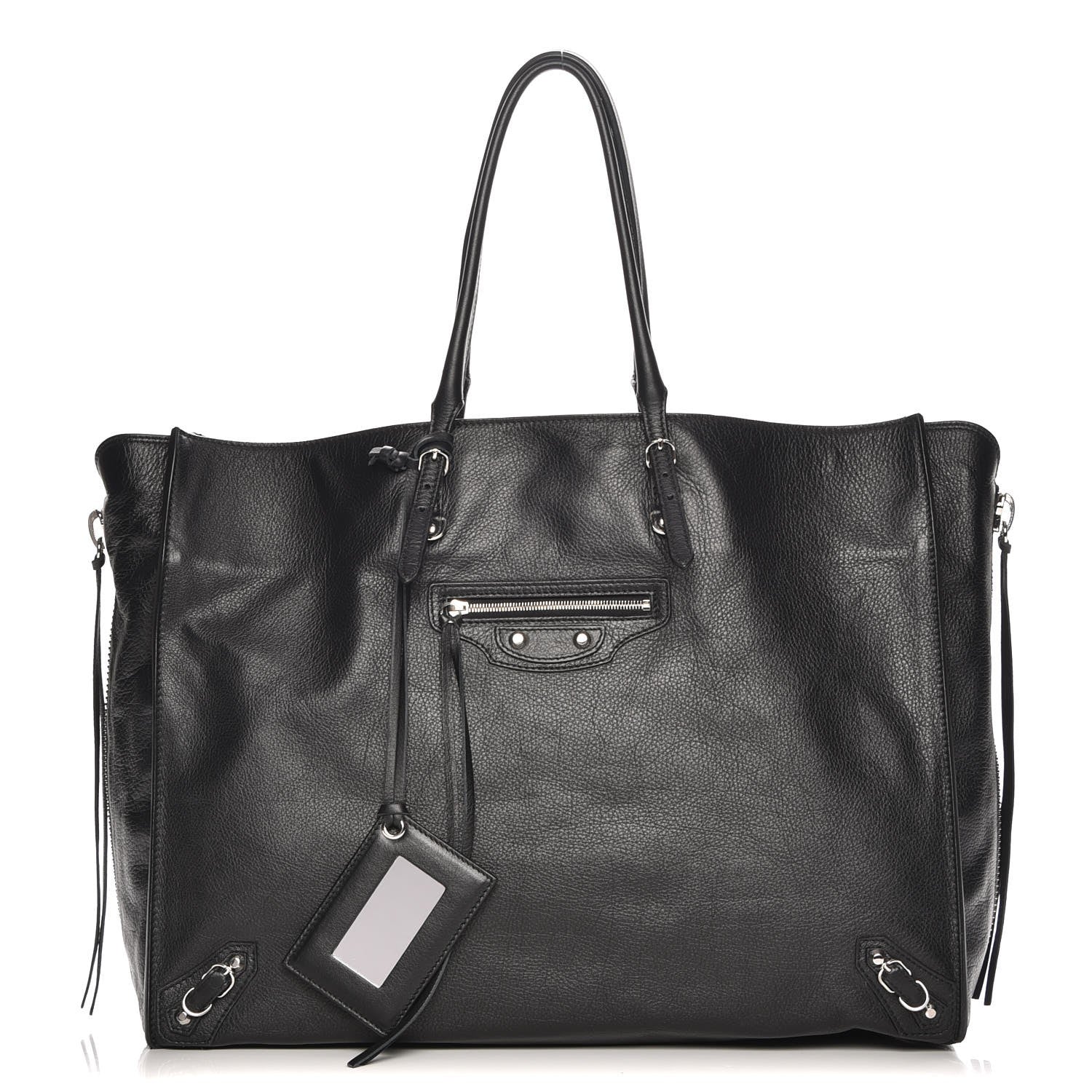 Balenciaga Supple Calfskin Papier A4 Zip Around Tote Black 1 of 7
