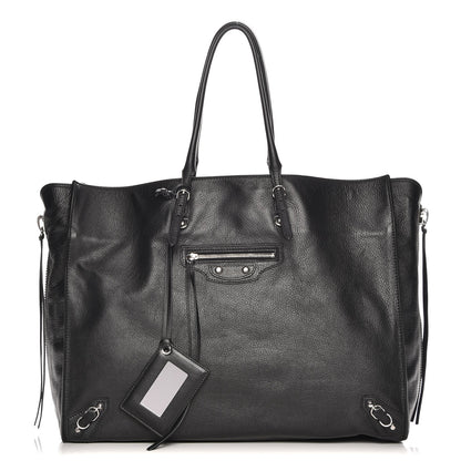 Balenciaga Supple Calfskin Papier A4 Zip Around Tote Black 1 of 7