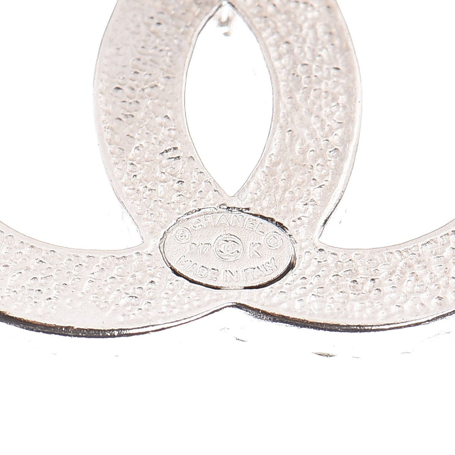 Crystal Timeless CC Earrings Silver
