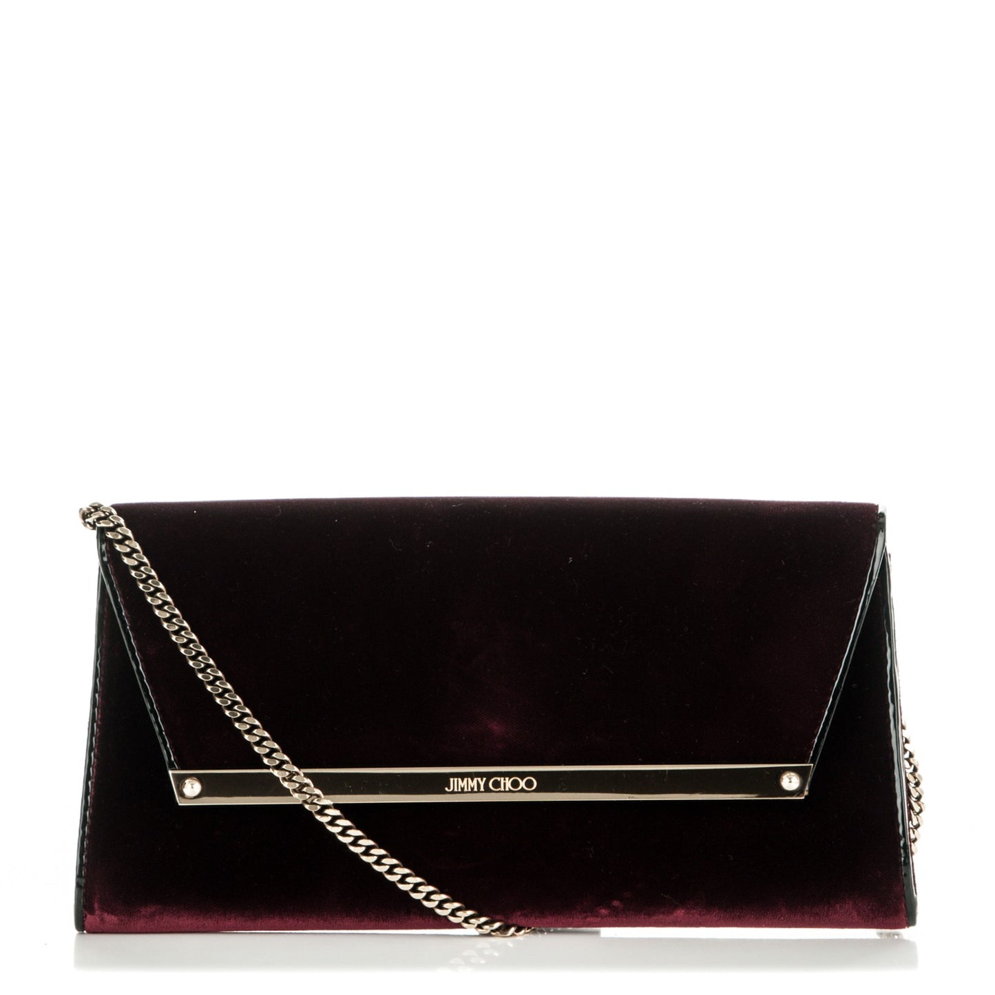 Velvet Margot Clutch Bordeaux