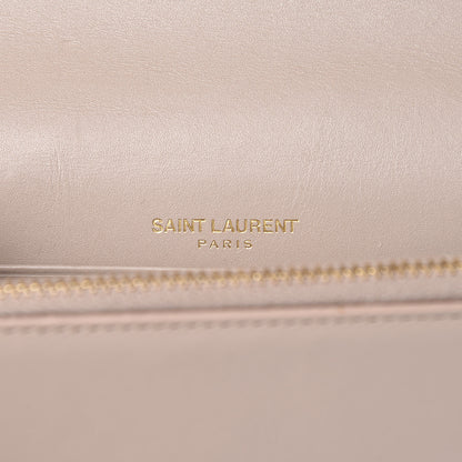 Saint Laurent Smooth Calfskin Classic Monogram Kate Tassel Chain Wallet Nude Powder 6 of 11
