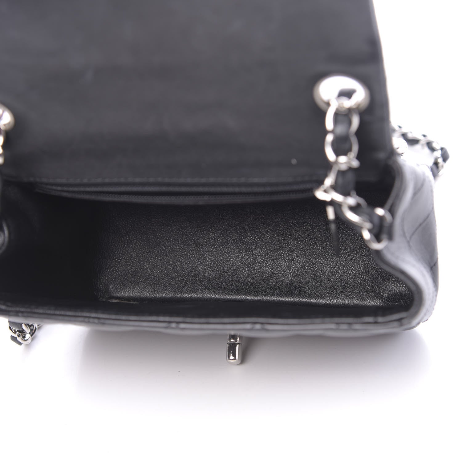 Chanel Lambskin Quilted Mini Square Flap Black 5 of 11