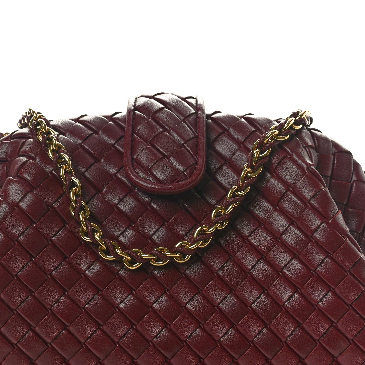 Nappa Intrecciato Teen The Lauren 1980 Clutch With Chain Barolo