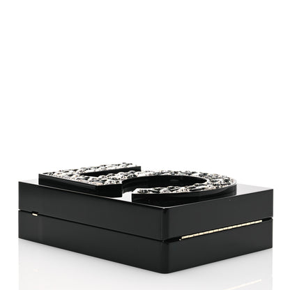 Chanel Plexiglass Strass Mosaic No 5 Minaudière Clutch  Black 4 of 13