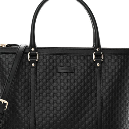 Gucci Soft Microguccissima Small Zippered Satchel Black 8 of 11