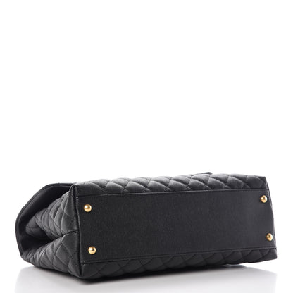 Chanel Caviar Quilted Medium Coco Handle Flap Black 4 of 8