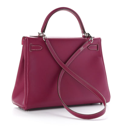Hermes Epsom Candy Kelly Retourne 32 Tosca Rose Tyrien 3 of 11