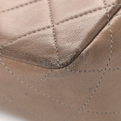 Chanel Lambskin Quilted Small Single Flap Dark Beige 11 of 19