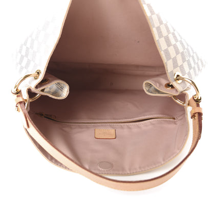 Louis Vuitton Damier Azur Graceful MM Rose Ballerine 5 of 12