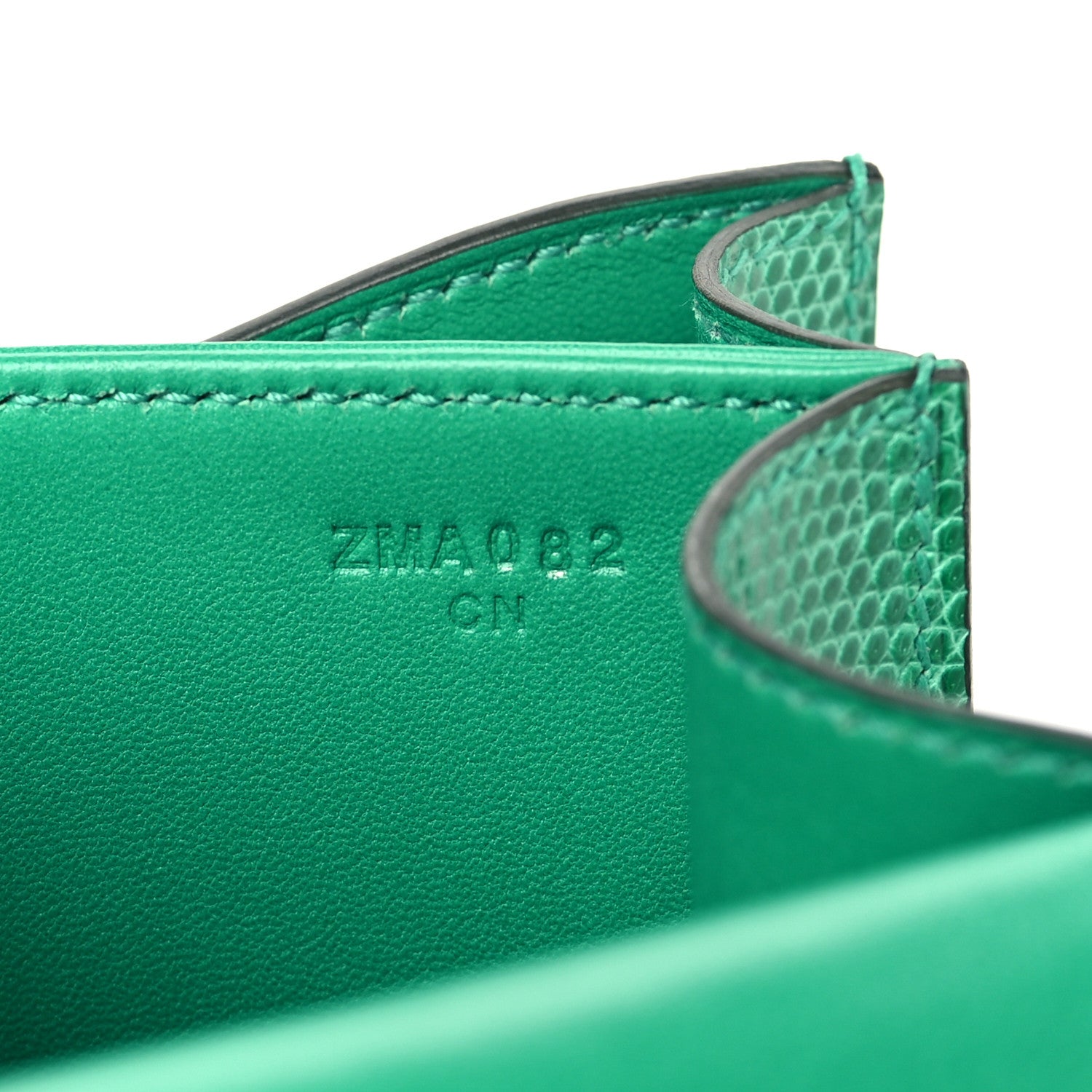 Hermes Lizard Constance 18 Menthe 7 of 10