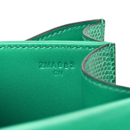 Hermes Lizard Constance 18 Menthe 7 of 10