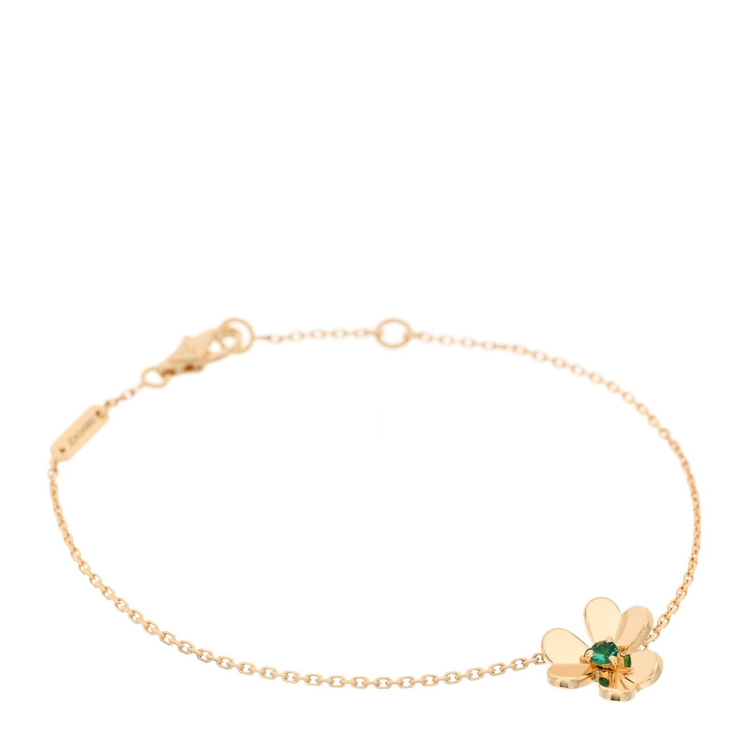 18K Yellow Gold Emerald Mini Frivole Bracelet