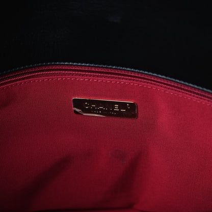 Chanel Goatskin Quilted Maxi Chanel 19 Flap Black 8 of 10