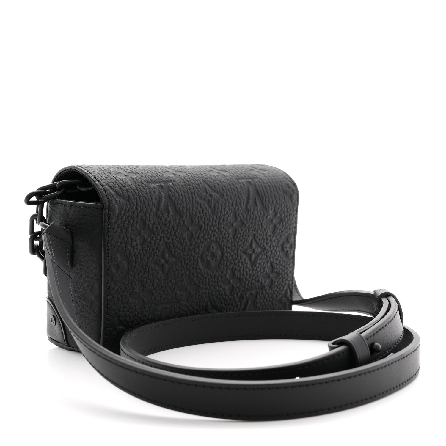 Louis Vuitton Taurillon Monogram Steamer Wearable Wallet Black 3 of 9