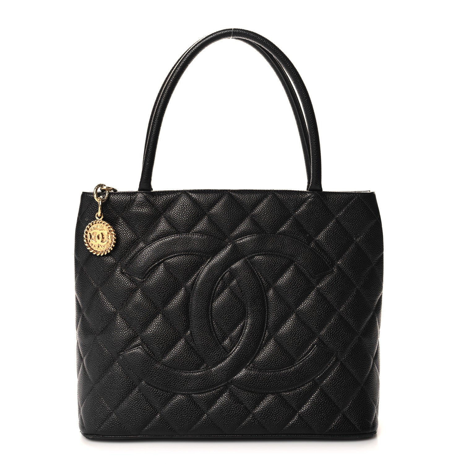 Chanel Caviar Quilted Medallion Tote Black 1 of 12