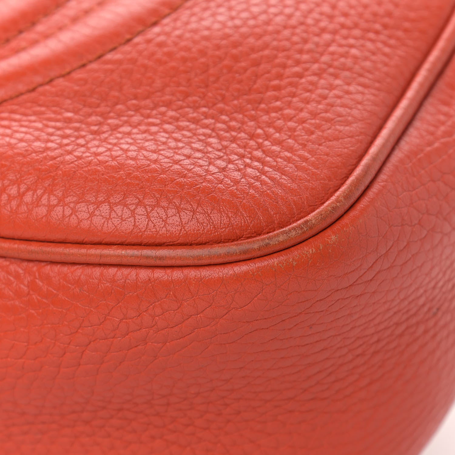 Gucci Pebbled Calfskin Small Soho Disco Bag Sun Orange 9 of 19