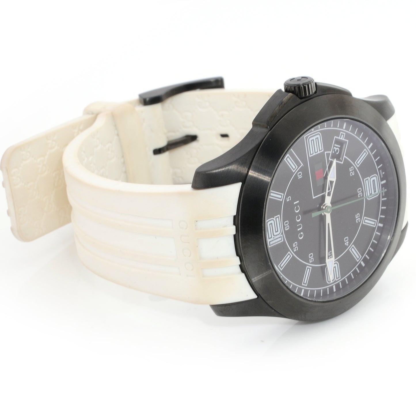 PVD Stainless Steel Rubber 44mm G-Timeless Quartz Watch Black