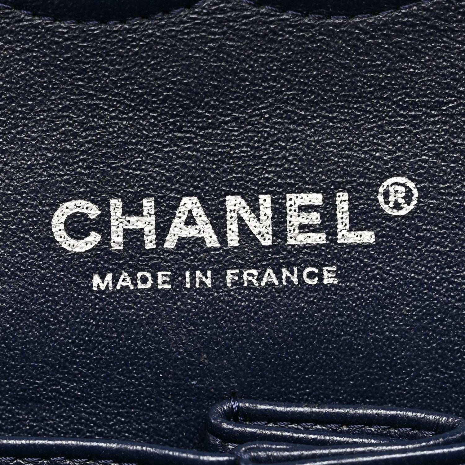 Chanel Caviar Quilted Medium Double Flap Navy 6 of 10