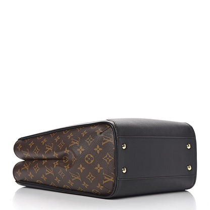 Louis Vuitton Calfskin Monogram Kimono Tote Black 4 of 10