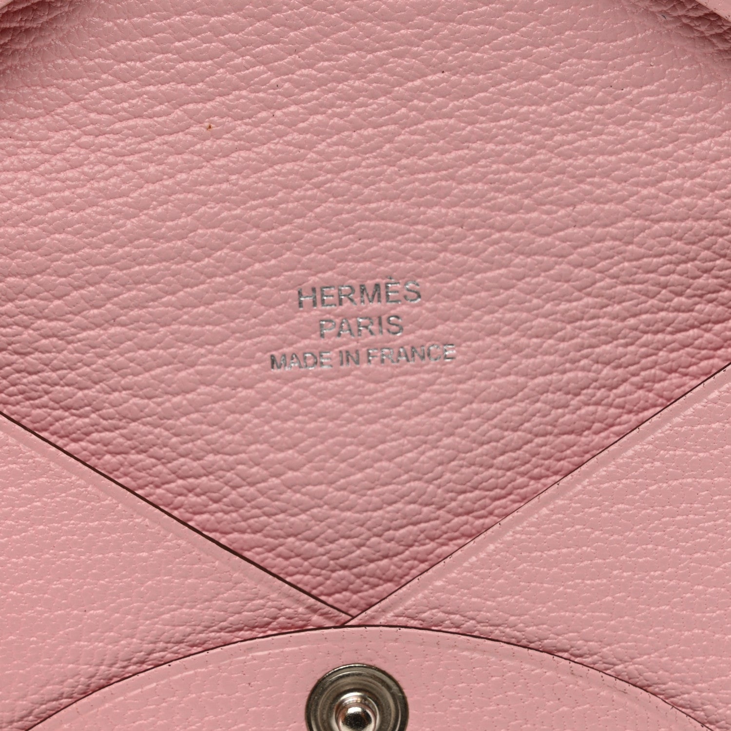 Hermes Chevre Mysore Calvi Card Case Rose Sakura 6 of 7