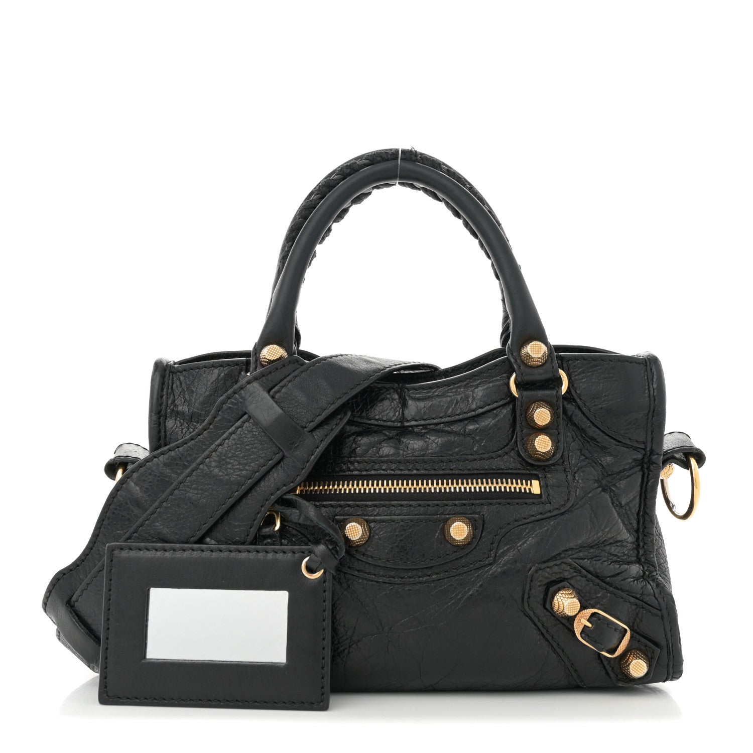 Balenciaga Agneau Giant 12 Gold Hardware Mini City Black 1748555