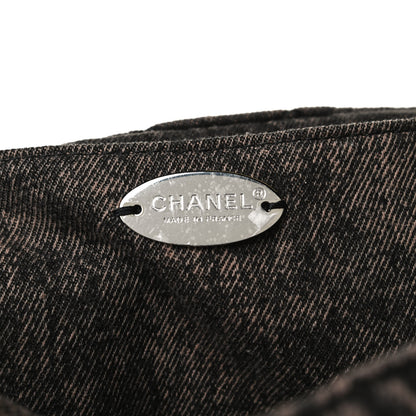 Chanel Denim Quilted Denimpression XXL Flap Rose Clair 9 of 14