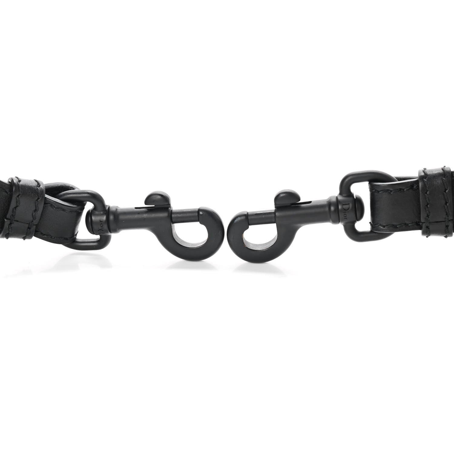 Christian Dior Canvas Embroidered Shoulder Strap Black Ultramatte 5 of 5
