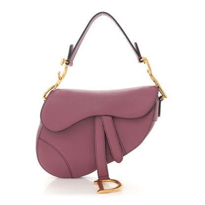 Christian Dior Goatskin Mini Saddle Bag Mallow Rose 1 of 13