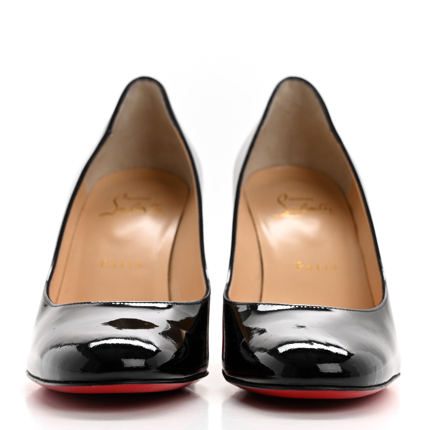 Christian Louboutin Patent Calfskin Miss Sab 85 Pumps 37.5 Black 2 of 10