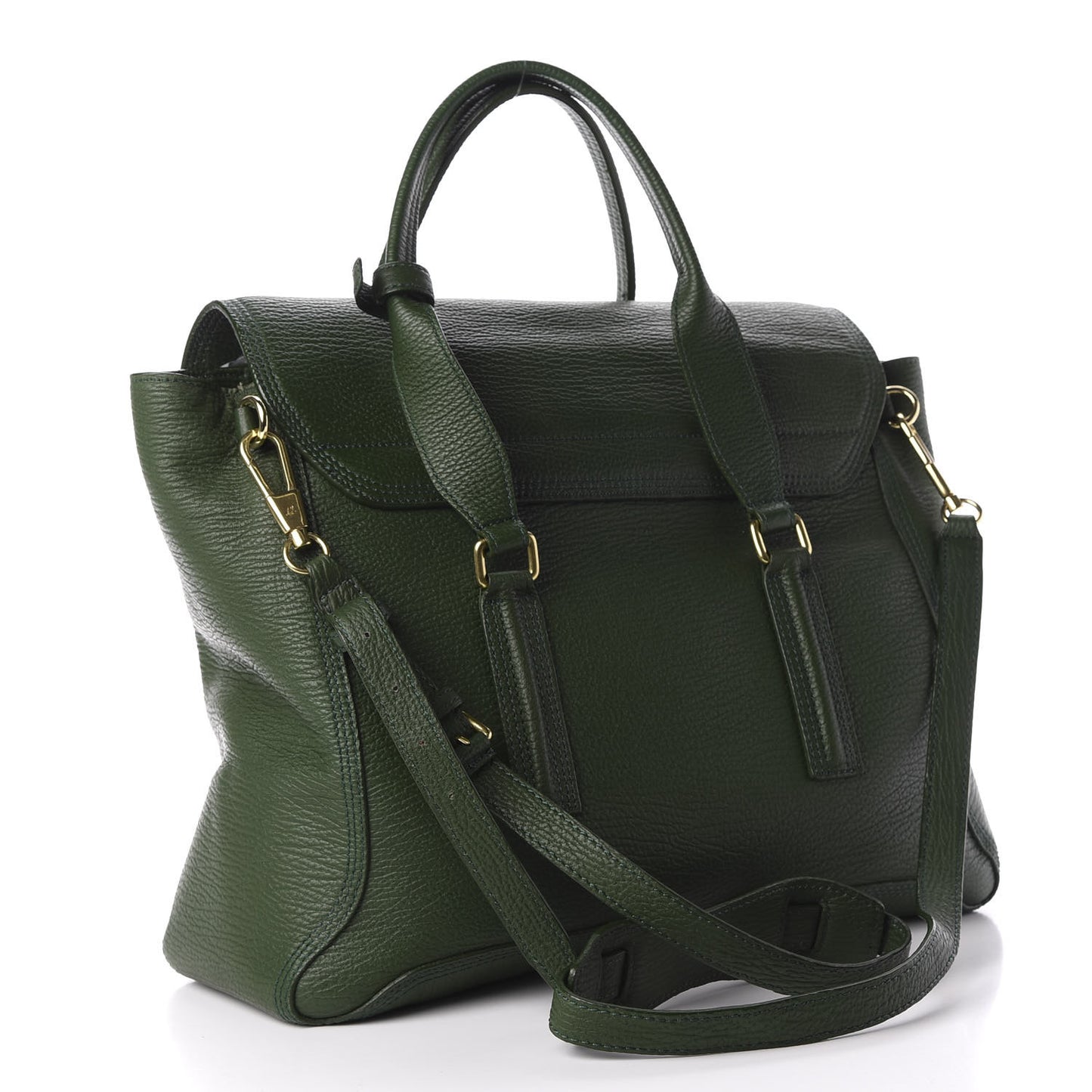 3.1 Textured Calfskin Large Pashli Satchel Jade
