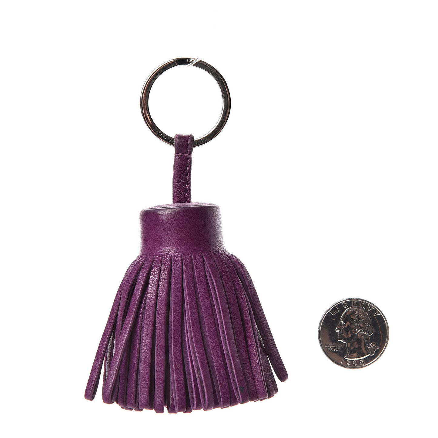 Lambskin Carmen Tassel Key Holder Violet